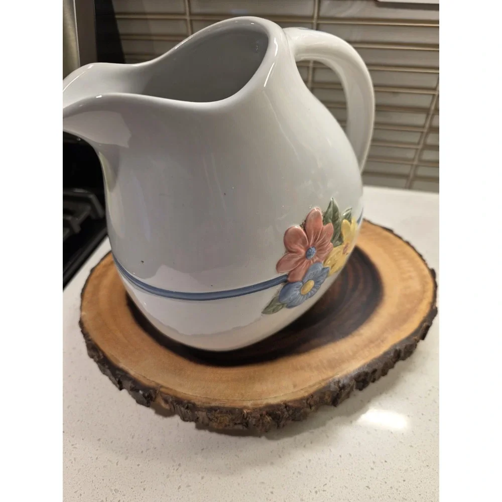 Vintage Tender Heart Treasures Spring Flower Kitchen Pitcher